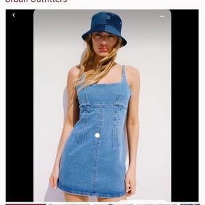 Fitted Denim Mini Dress
